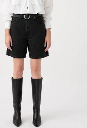 Outland Denim Harry High Relaxed Short In Black