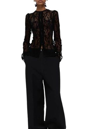 Harris Tapper Black Lace Helena Top Size S