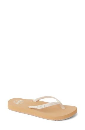 Reef Ginger Flip Flop in Cream/Tan at Nordstrom, Size 6