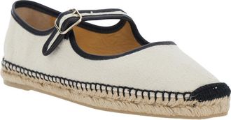 Castaner Womens Ballet Shoes Padua White Fabric Textile Ballerina