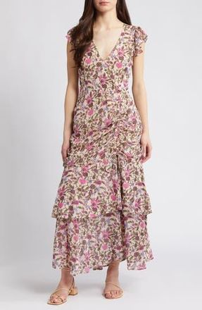 Cleobella Bryce Chiffon Maxi Dress in Kaia Print at Nordstrom Rack, Size X-Small