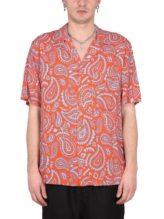 Marcelo Burlon Paisley Hawaii Shirt - Red