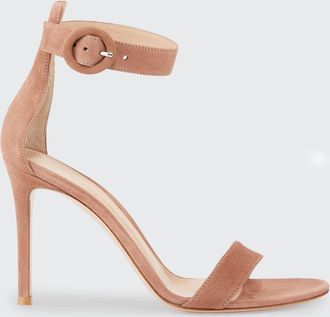 Gianvito Rossi Portofino 105mm Suede Sandals