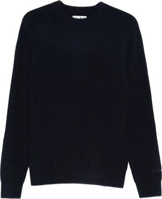 MC2 Saint Barth Rondgebreide trui - Heren - Ronde hals truien - Blauw - S - Truien & Vesten
