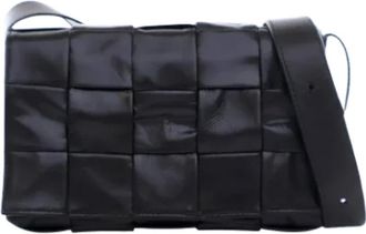 Bottega Veneta Pre-owned Cross Body Bags, female, Black, Size: ONE SIZE Pre-owned Leather handbags