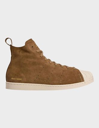 Wales Bonner Womens Adidas Superstar Hi WB Brown White - Size: 4.5