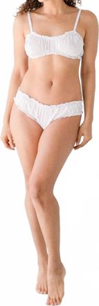 Salua Bikini Bloomer Bralette In White