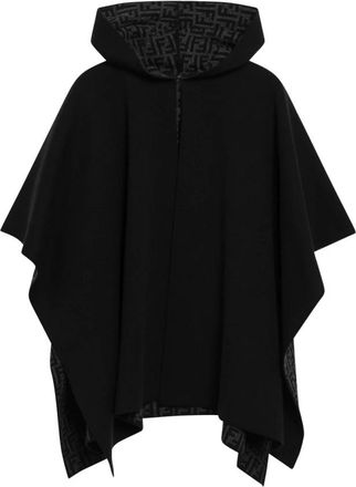 Fendi Poncho - Jackets - Mujer - Negro - ONE SIZE