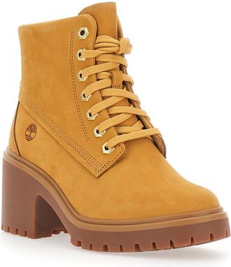 Timberland Womens Ankle Boots Stone Heights Beige Leather
