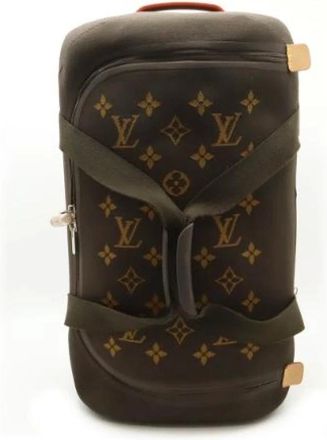 Louis Vuitton Vintage, unisex, Bruin, ONE Size, Pre-owned Knit Weekendtas