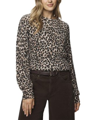 Splendid Delaney Leopard Wool-Blend Sweater