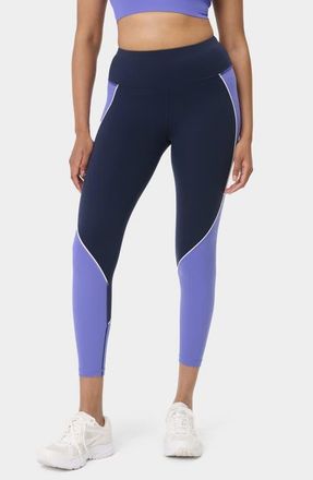 Sweaty Betty Power 7/8 Workout Pocket Leggings in Navy Blue/Aura Blue at Nordstrom, Size X-Small