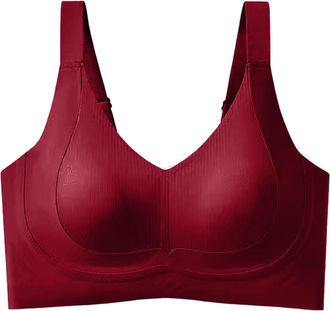Generic Womens Soft Support Lifting Seamless Bra Minimizer for Large Busts Wirefree Thin Comfortable Beauty Back Bralettes Gather Bra Anti Sagging Breasts Sup