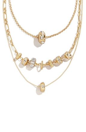 BaubleBar Renee Set of 3 Charm Necklaces in Gold at Nordstrom