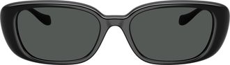 Versace 0ve4504d Rectangular Black Sunglasses