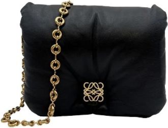 Loewe Pre-owned Cross Body Bags, female, Black, Size: ONE SIZE Pre-owned Leather Crossbody Bag