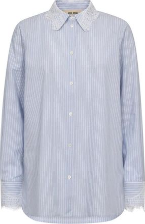 Mos Mosh Shirts - Dames - Overhemden - Blauw - S - Overhemden