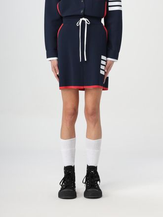 Thom Browne Womens Mini Neoprene Panelled Skirt - Dark Blue - Size EU 40 (Womens)