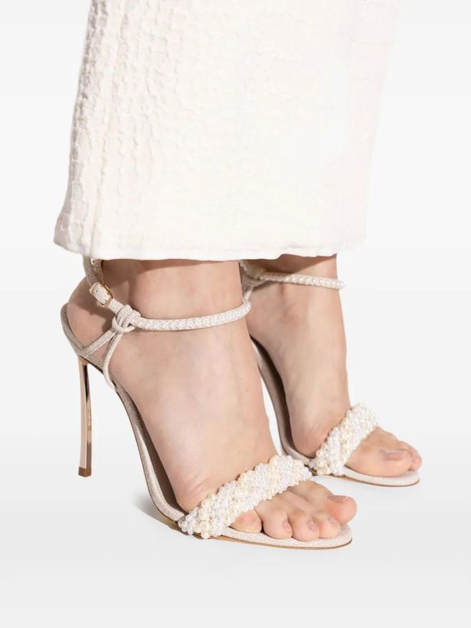 Casadei Sandali Pearlsway Blade 100mm - Toni neutri da 995 EUR 