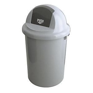 EKO V-part - Colector De Residuos Con Tapa De Cierre Autom&aacute;tico Gris