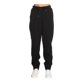 A|X Armani Exchange Sweatpants, female, Black, Size: L Trousers in Flowing Fabric