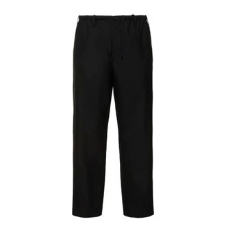 Dries Van Noten Straight Trousers, male, Black, M, Pantalone