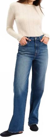 Daze City High Rise Straight Jeans In Blue