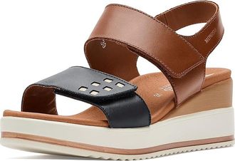 Mephisto Swena N Womens Wedge Shoes Navy : EU 41 (US Womens 11) B - Medium, Full Grain leather