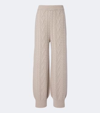 Lisa Yang Pantaloni a gamba larga Bryndis in cashmere