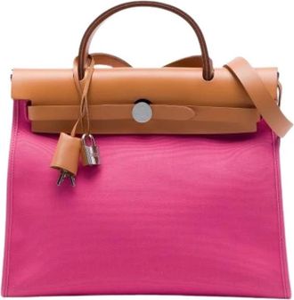 Herm&egrave;s Pre-owned Herbag Zip 31 - Dames - Vintage Handtas - Roze - ONE Size - Leer - Vintage