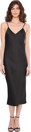 Norma Kamali Bias Slip Dress To Midcalf Womens Dress Black : XL (Womens 10), Polyester