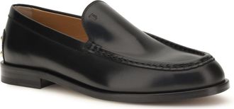Tod's Womens Gommino Leather Loafers Nero Calf Bos Taurus