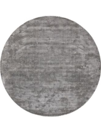 benuta Alfombra viscosa redondo gris &oslash; 120 redondo