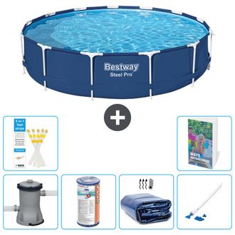 Bestway Piscina Bestway Steel Pro Redonda - 396x84 Cm - 7-piezas S201