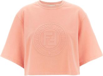 Fendi 3D Roma Sweatshirt - Dames - Sweatshirts - Roze - S - Katoen - Hoodies & sweatvesten