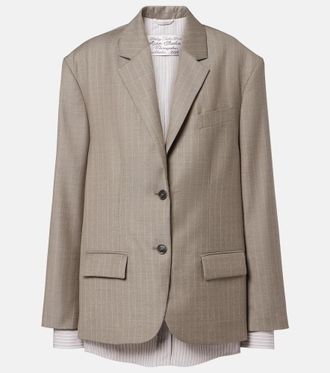 Acne Studios Striped wool jacket