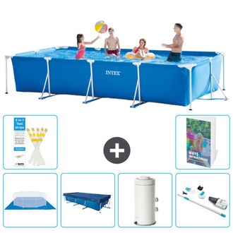 Intex Piscina Con Estructura Rectangular - 450x220x84 Cm - 7-piezas S114