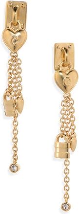 Chlo&eacute; The Chlo&eacute; Mini Paddington Linear Drop Earrings in Vintage Gold at Nordstrom