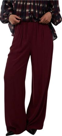 By-Bar Amsterdam Wijde broek - Dames - Wijde Broeken - Rood - M - Broeken