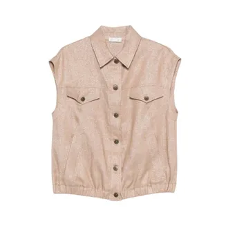 PANICALE Shirts, female, Beige, Size: XS Waistcoat