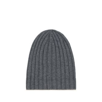 Brunello Cucinelli Gray Cashmere Mens Beanie
