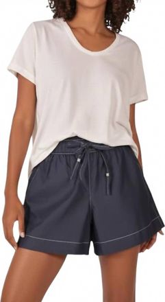 Rubyyaya Pula Cotton Short In Denim