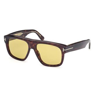 Tom Ford Sunglasses, unisex, Brown, Size: 56 MM Icon Geometric Sunglasses