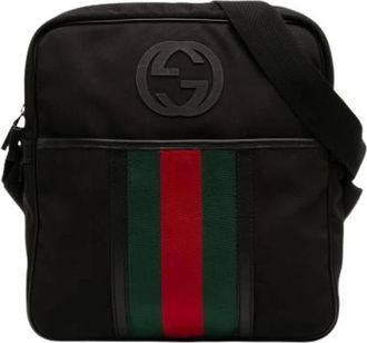Gucci Borsa a tracolla vintage Pre-owned in nylon - - Pre-owned - Donna - Nero - ONE SIZE
