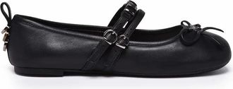Pinko Leather Ballerinas - Black