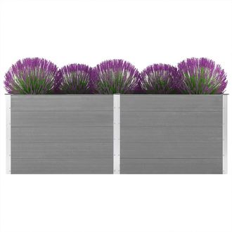 Berkfield Home Garden Raised Bed 250x100x91 cm WPC Grey | Size: 250 x 100 x 91 cm