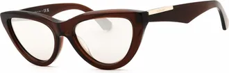 Burberry Clear SIlver Mirror Cat Eye Ladies Sunglasses BE4436U 41448V 55