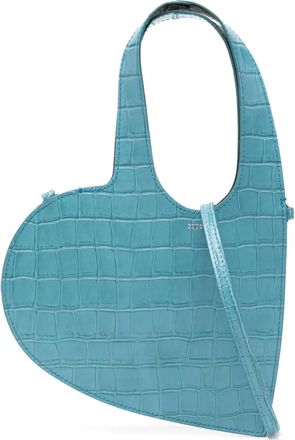 Coperni Borsa tote mini a forma di cuore - Blu