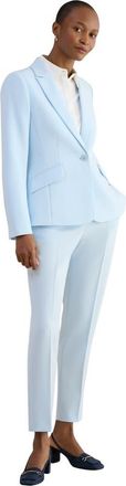 Hobbs London Keighley Single-Button Tailored Blazer in Pale Blue at Nordstrom, Size 12