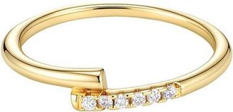 Adornia Adornia 14K Plated Cz Overlap Band